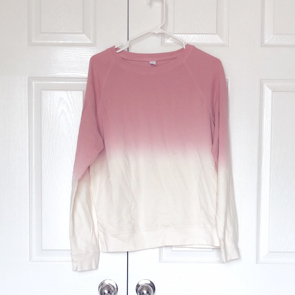 Old Navy Pink White Sweat Shirt Sz.M